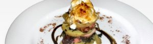 MILHOJA DE PULPO, PATATA Y TRUFA